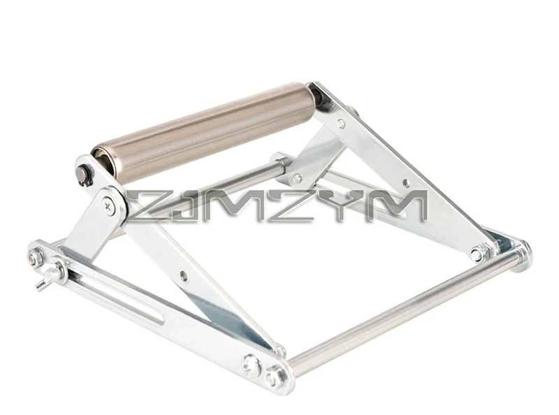 Foldable Stainless Steel Stand with One Roller Adjustable Cutting Machine Support Frame Material Support Bracket For Cutting