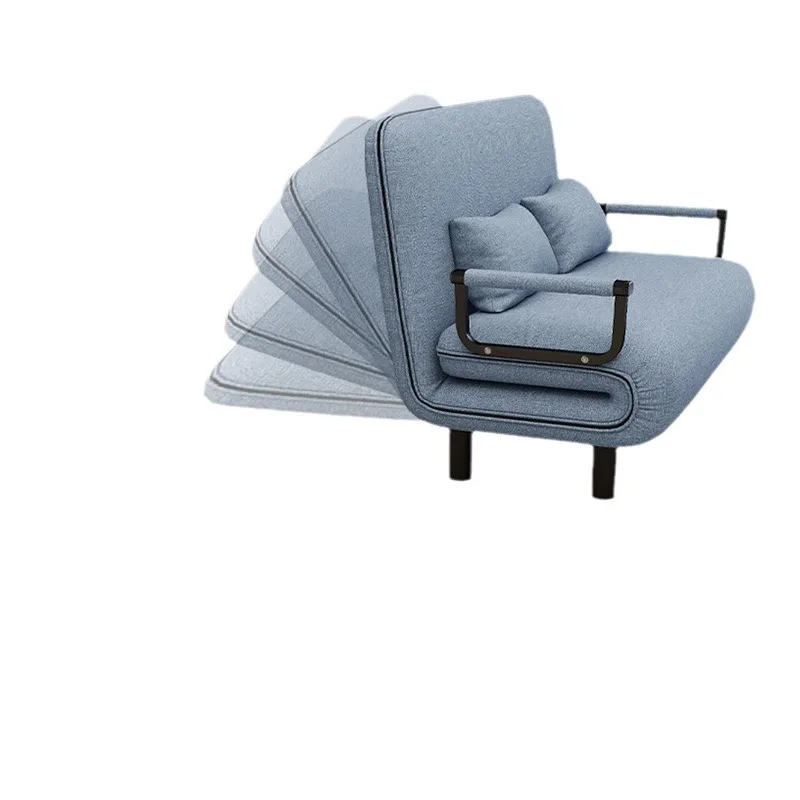 

//Multifunctional Foldable Fabric Sofa Bed Metal Frame Lightweight Sponge Filled Adjustable Retractable Home Office