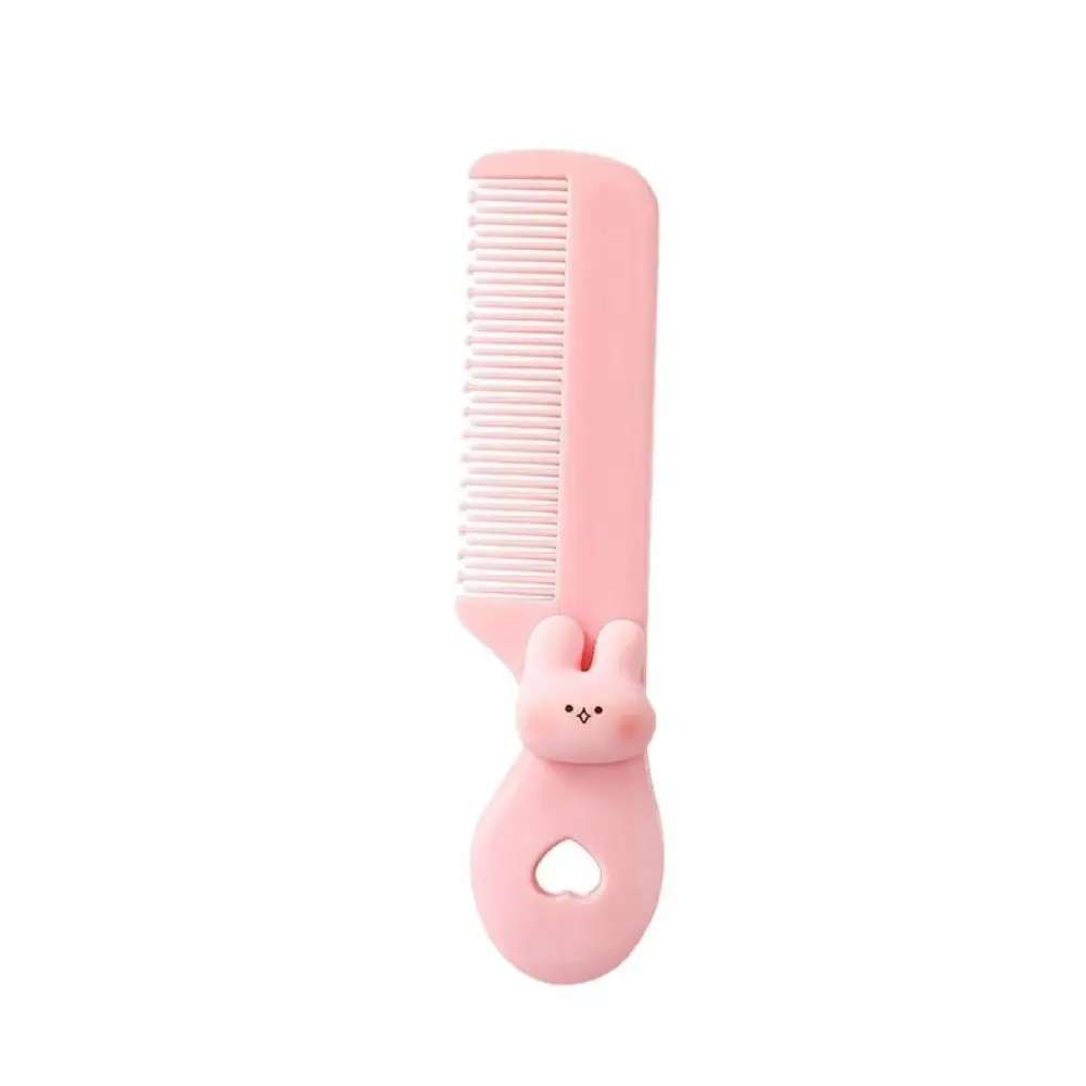 Travel Accessories Ins Colored Hair Comb Mini Portable Hairdressing Comb Animal Cute Cartoon Hair Brushes Boy