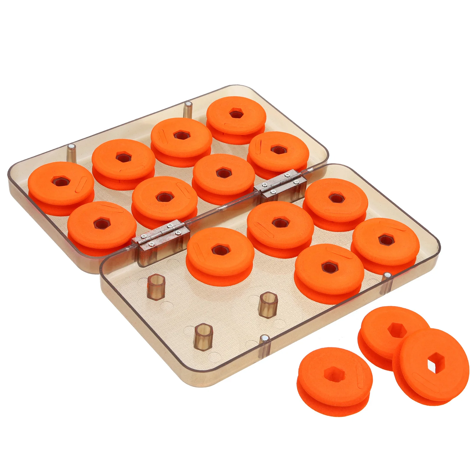 

Fishing Line Organizer Box Premium Foam Reel Storage Removal Travel Friendly Fishing Accessories Gear Case