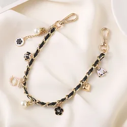 36cm pendant pearl handheld wristband lanyard for beach bag jean phone case tumbler cup bottle resistance accessory decorations