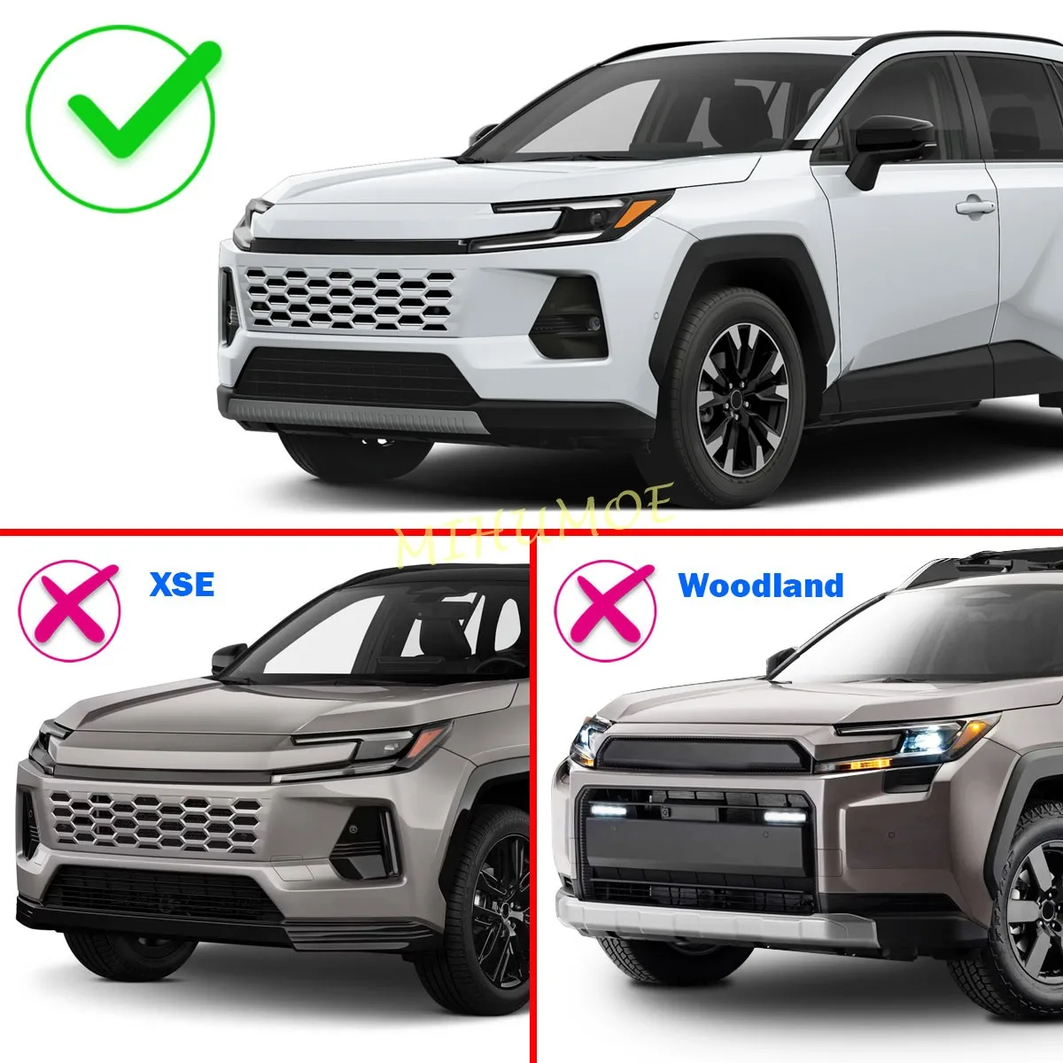 4Pcs/Set Car Styling Stainless Steel Front Rear Bumper Side Protector Trims For Toyota RAV4 RAV-4 XA60 2026 2027 Car Accessories