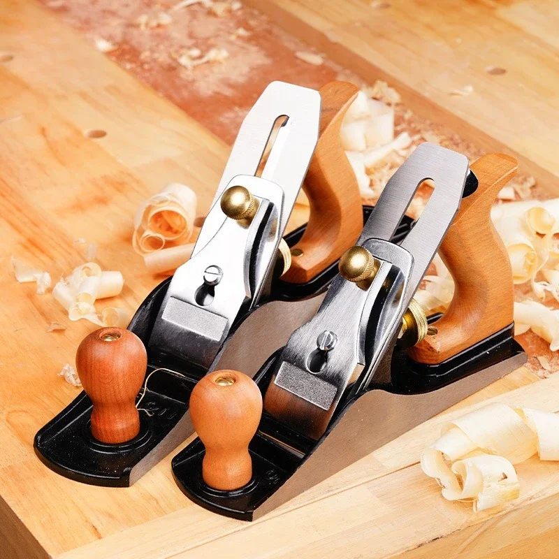 250mm European Hand Wood Plane Adjustable Blade Hand Push Flat Iron Plane Traditional Carpenter Durable Woodworking Hand Planer