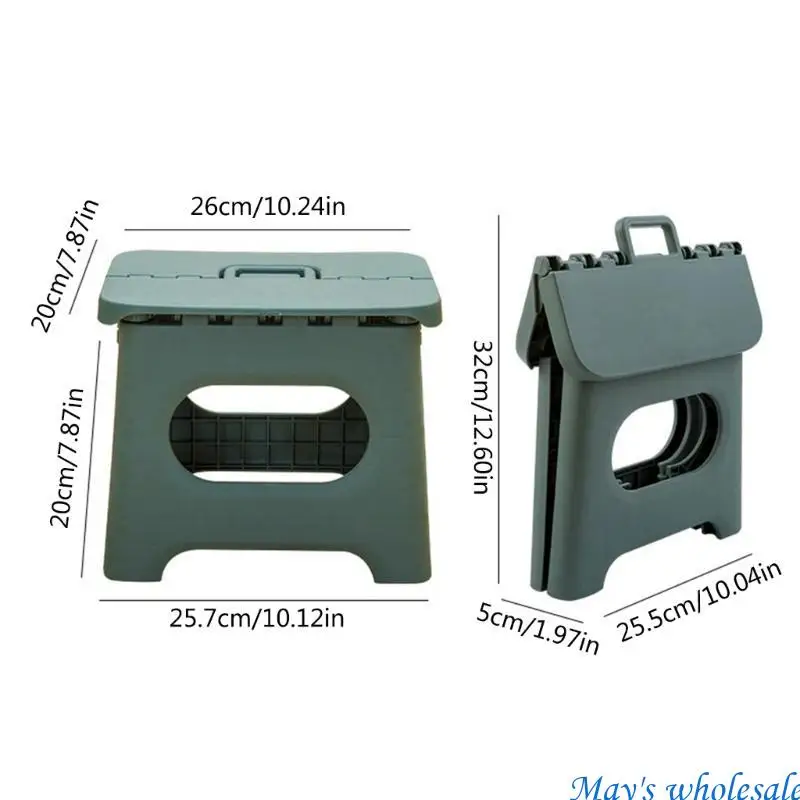 مقعد قابل للطي كرسي صغير لصيد الأسماك البلاستيك المحمولة خطوة البراز قطار المنزل في الهواء الطلق داخلي طوي طفل كرسي 448A #6