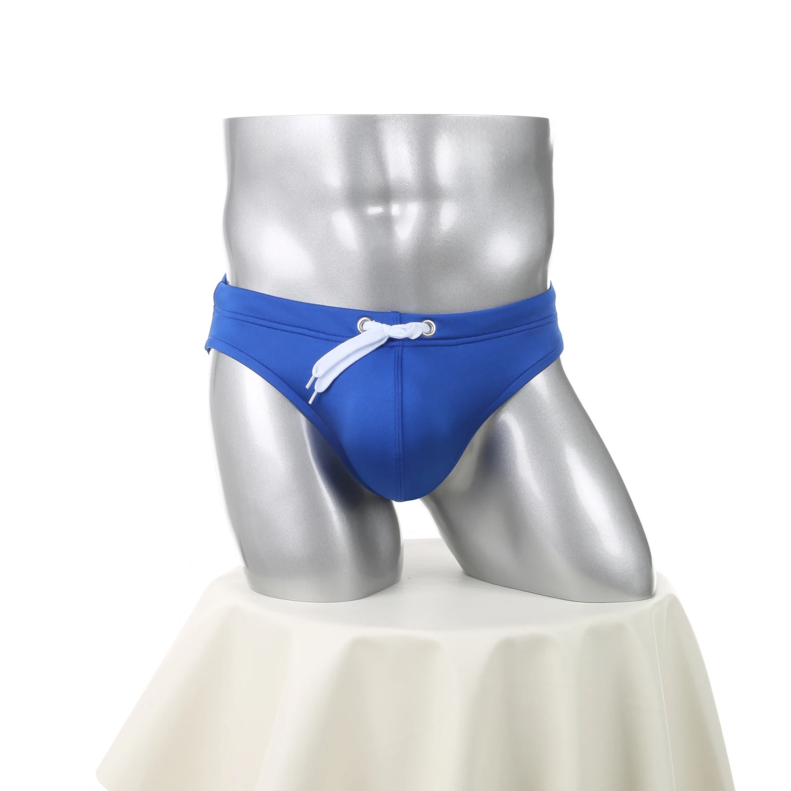 Herren-Slips mit niedriger Taille, Bikini-Unterwäsche mit Kordelzug, sexy Unterwäsche, weiche U-förmige Unterhose, lässiger Slip, klassisch für den Alltag – Detail 25