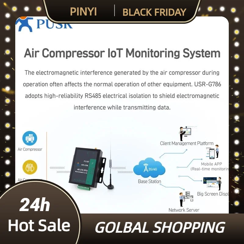Genuine PUSR Australia and Latin America Industrial M2m Rs485 4g Lte Modem Gsm Serial USR-G786-AUX