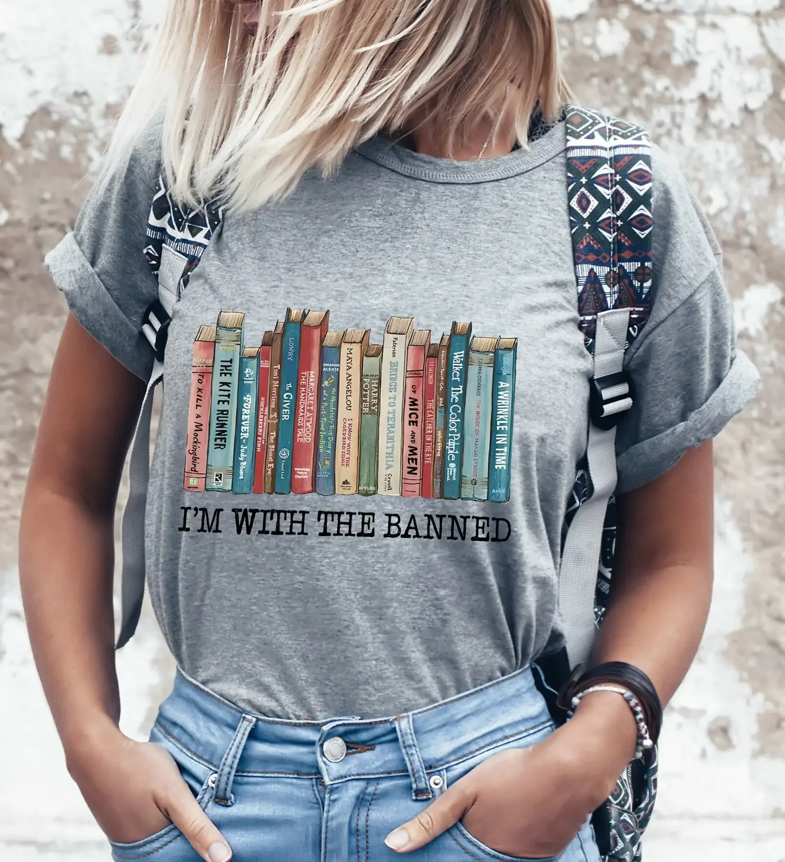 I m With The Banned Books T Shirt SweaT Super Soft Christmas Reading Librarian