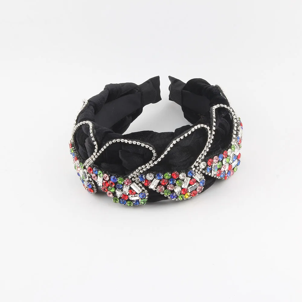 Europe And The United States Wide Edge Fashion Bow Headband New High Head Magnificent Palace Hair Accessories 339