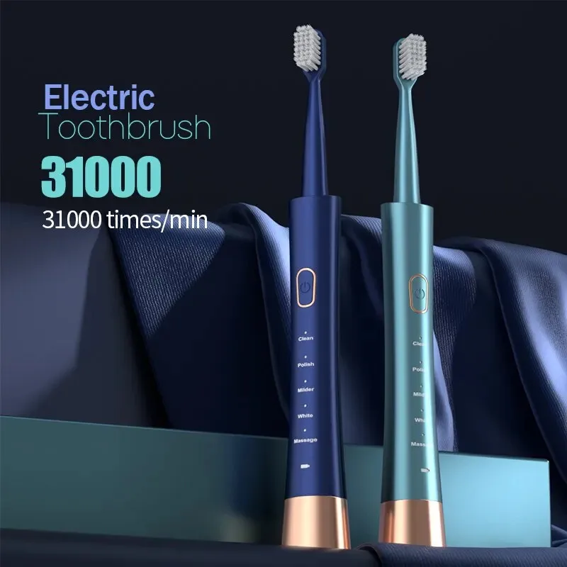 

Jianpai Adult Male and Female Electric Toothbrush Hollow Cup Motor Type-c Charging 5-gear Mode Sonic Electric Toothbrush