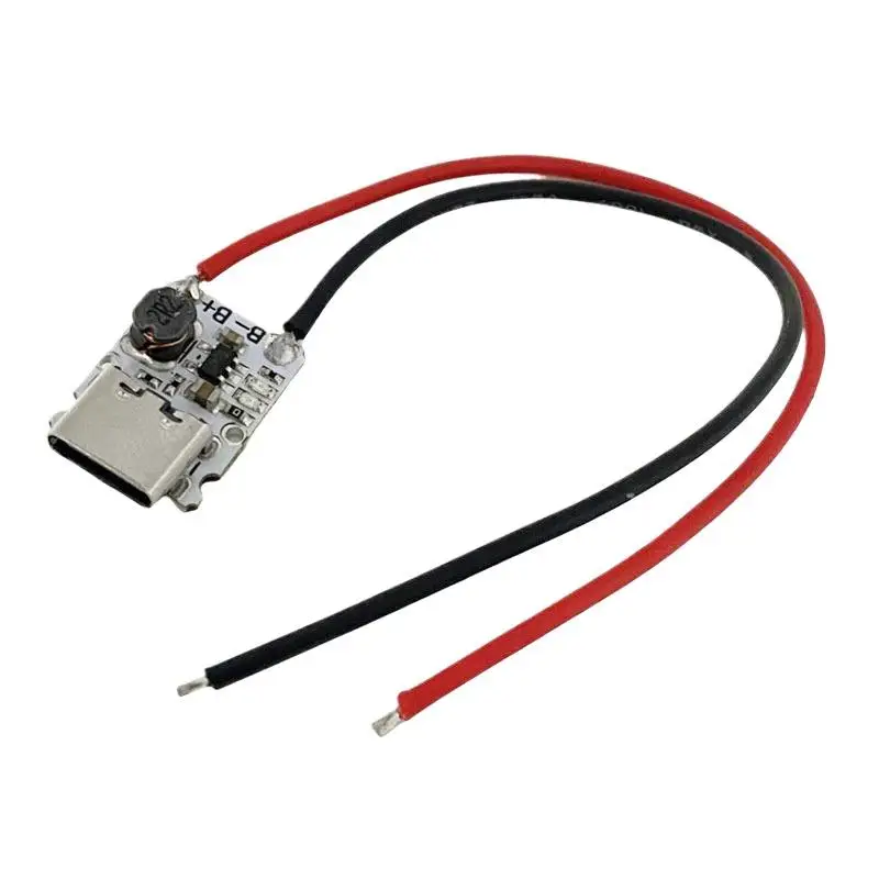 1Pcs Type-C Lithium Battery Charging Protection Module 5V Boost Power Supply Board Charge And Discharge Integrated