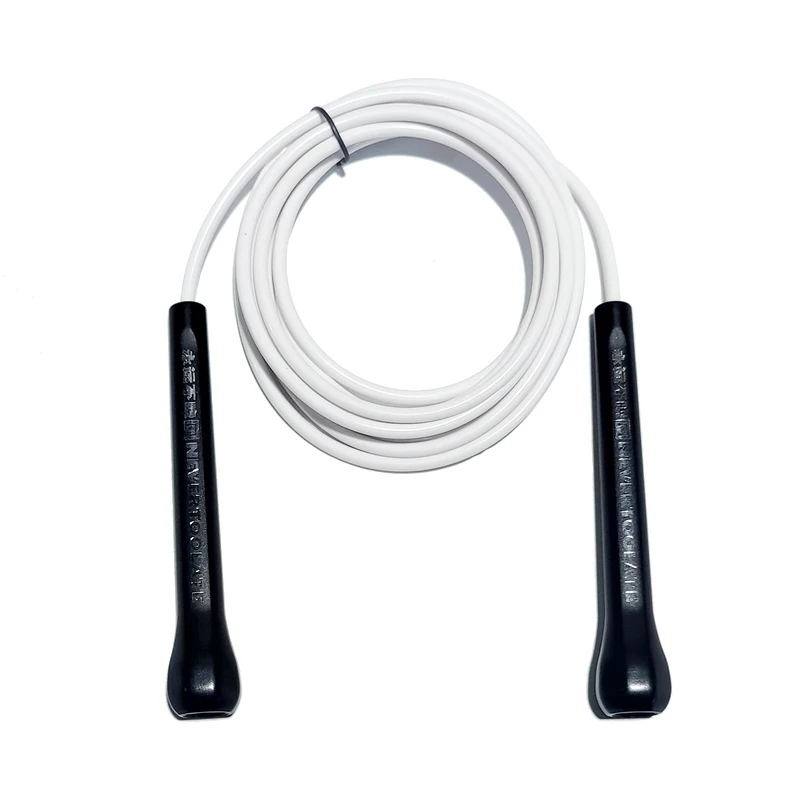 NEVERTOOLATE 10.5ft 3.2 meters strong abs 14cm handle 5mm solid pvc 80A jump skip rope boxing fitness crossfit no logo HIIT