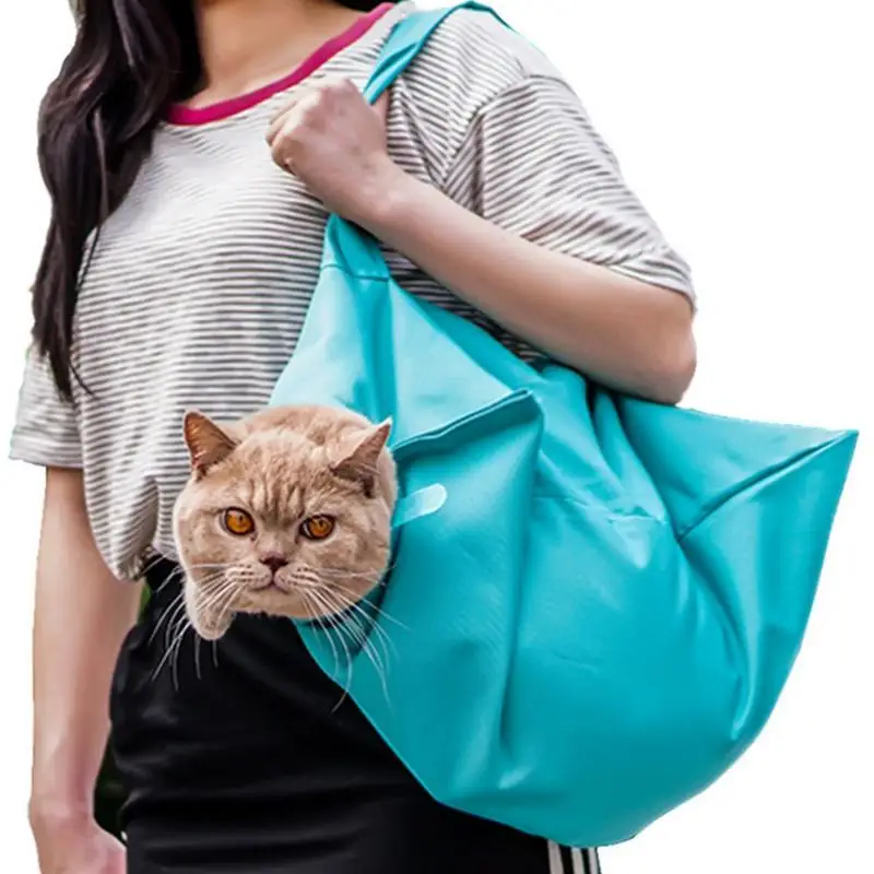 Multi-function Cat Plush Carrying Bag for Cat W/ Travel Soft Comfortable Double-sided Pouch Shoulder Carry Handbag Pet Supplies