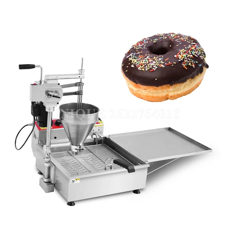 High Quality Automatic Dropping Electric Ring Donut Machine with 3 Molds Ball Donut Maker Hand Operate Mochi Doughnut Maker