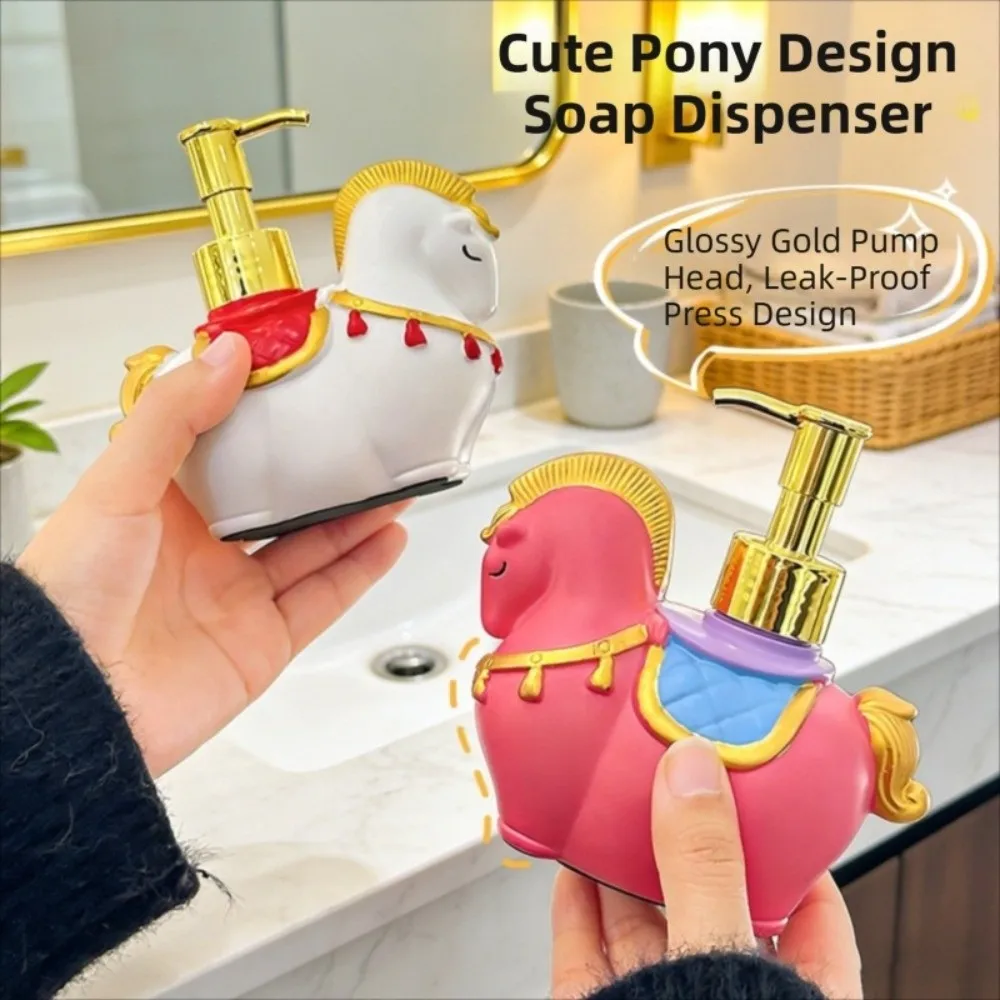

Vinyl Zodiac Horse Soap Dispenser Press Bottle Decorative Cartoon Hand Sanitizer Bottle Chinese Style Animal Model