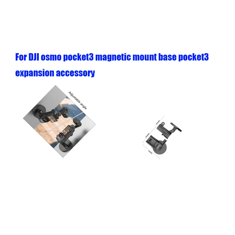 

For DJI osmo pocket3 magnetic mount base pocket3 expansion accessory