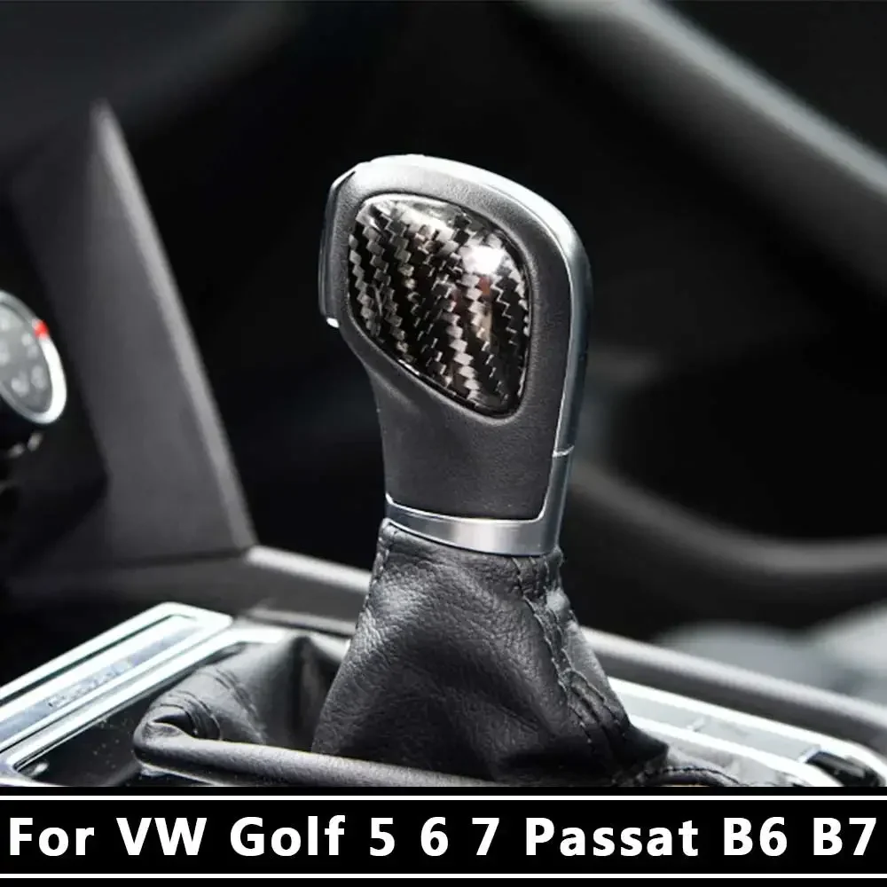 

Для Volkswagen VW Golf 5 6 7 GTI Passat B6 B7 MK6 MK7 CC Jetta POLO, ручка переключения передач из настоящего углеродного волокна, декоративная наклейка на панель