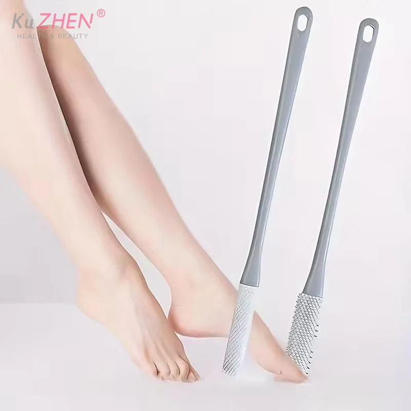 1/2pc BathCleaning brush Ergonomic Long Handle Foot Scrub Brush, Soft Silicone Toe Cleaner, Exfoliating Foot Massage Bath Brush