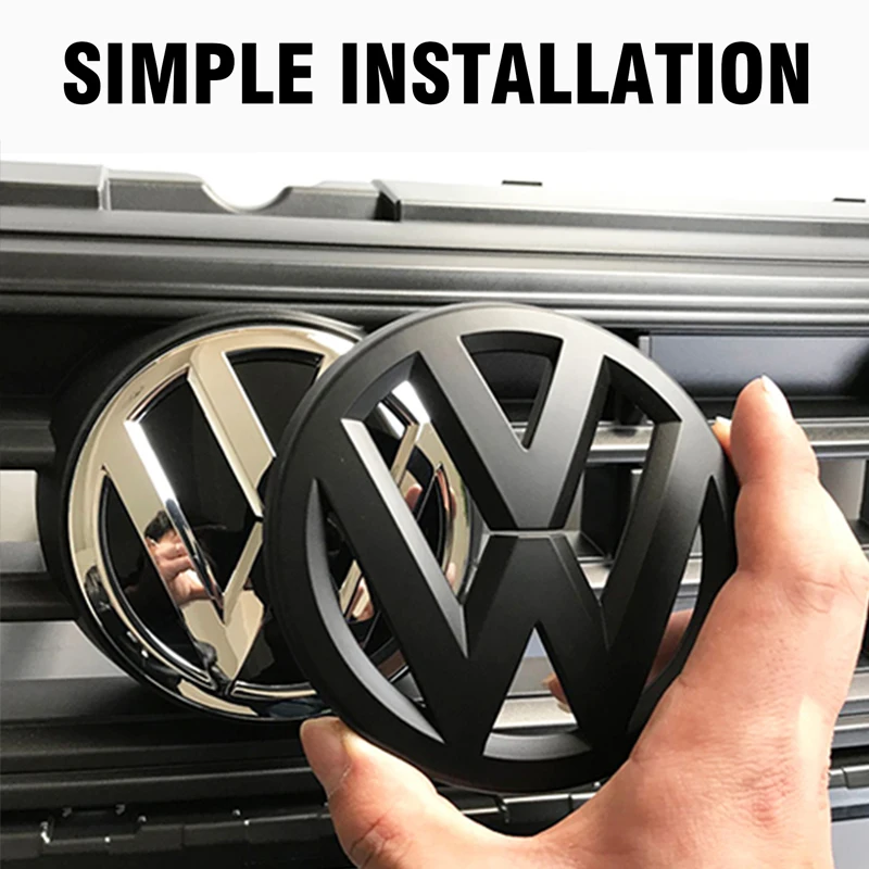 شعار سيارة الجبهة مصبغة الخلفي الجذع لاصقة تزيين اكسسوارات لفولكس واجن GTI جولف بولو 6 7 باسات VW CC تيجوان T-ROC جيتا #3