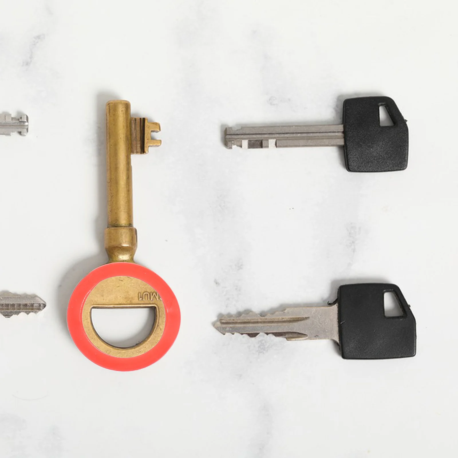 

25Pcs Silicone Key Covers Caps Colorful Identifiers Soft Grip Markers Tags for Keys Mixed Color Colored Key Ring