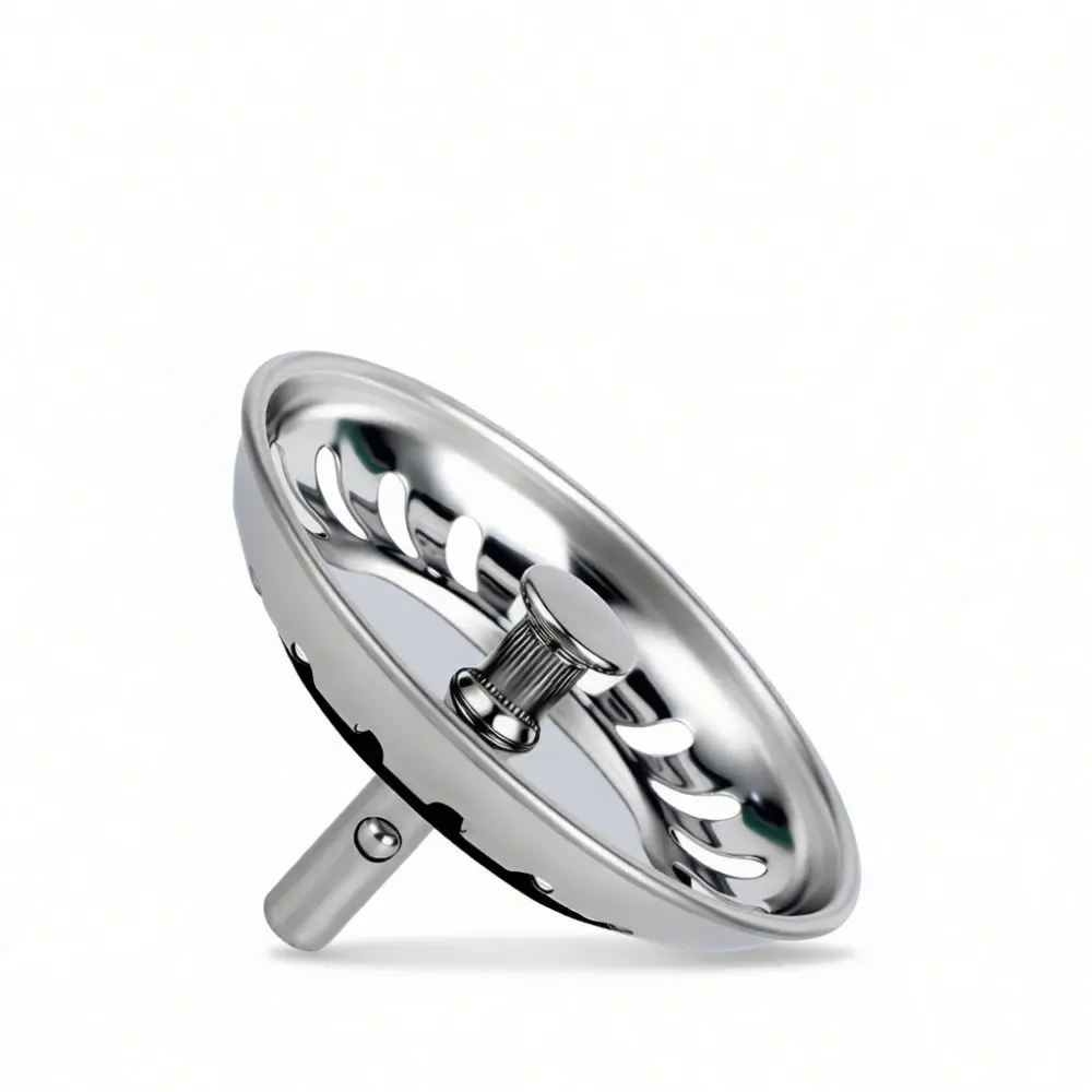 Kitchen Sink Strainer Plug Stainless Steel Basin Drain Filter Sewer Clog Prevention Waste Stopper Plumbing Component Hardware