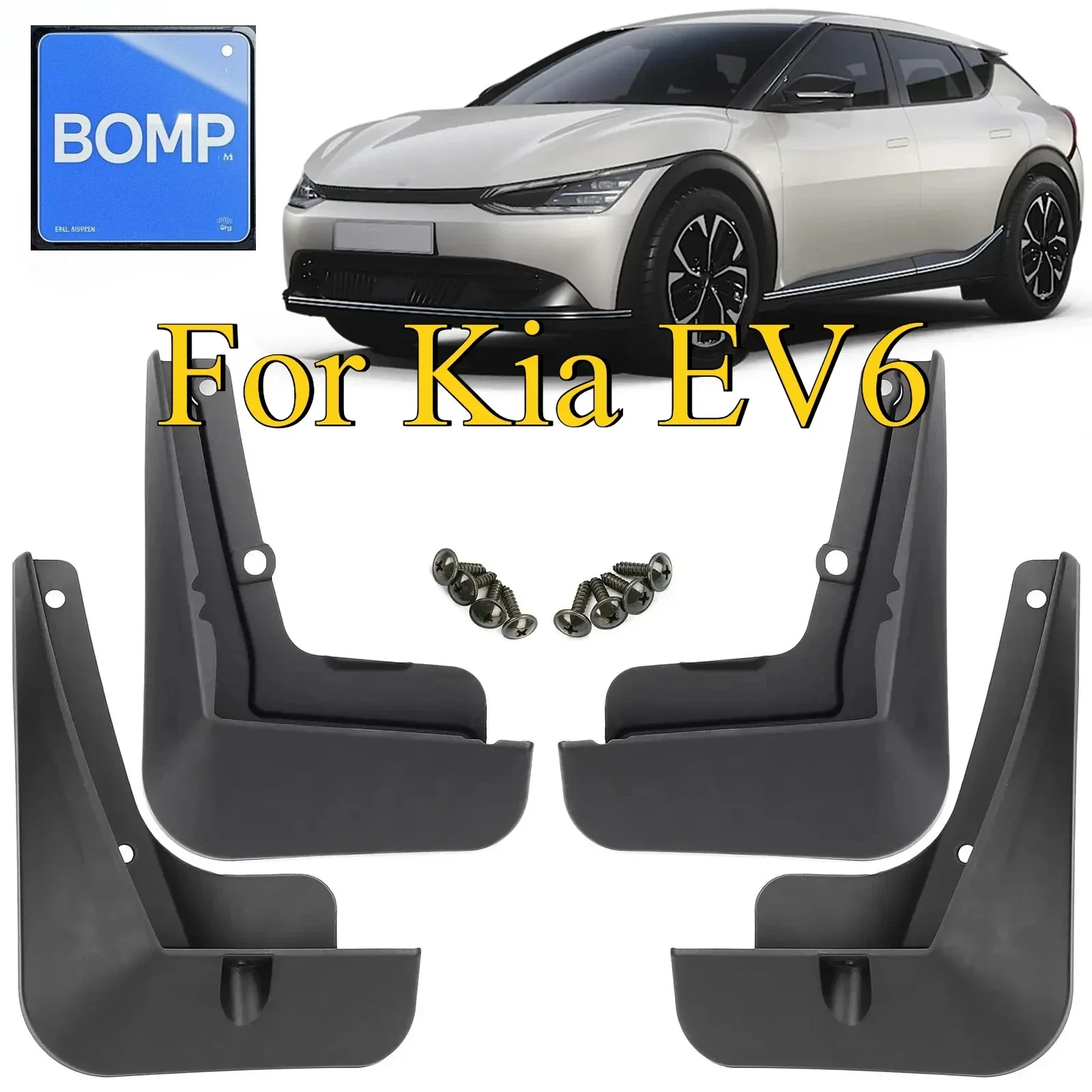 

Fit For Set of 4x Kia EV6 EV 6 CV EV 2021 2022 2023 Mud Flaps Splash Guard Mudguards Front Rear Fender Cover Car Styling