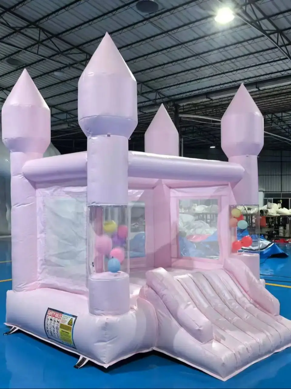 Most Popular Pastel Pink Bounce House Commercial PVC Jumping Castle Party Rentals Inflatable Bouncer for Business