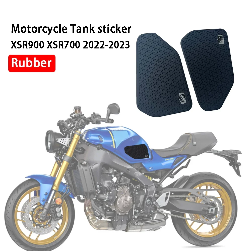 XSR900 Motor XSR-900 Non-Slip Sisi Tangki Bahan Bakar Stiker Tahan Air Pad Stiker untuk Yamaha Xsr 900 2022-2023 XSR Xsr-900