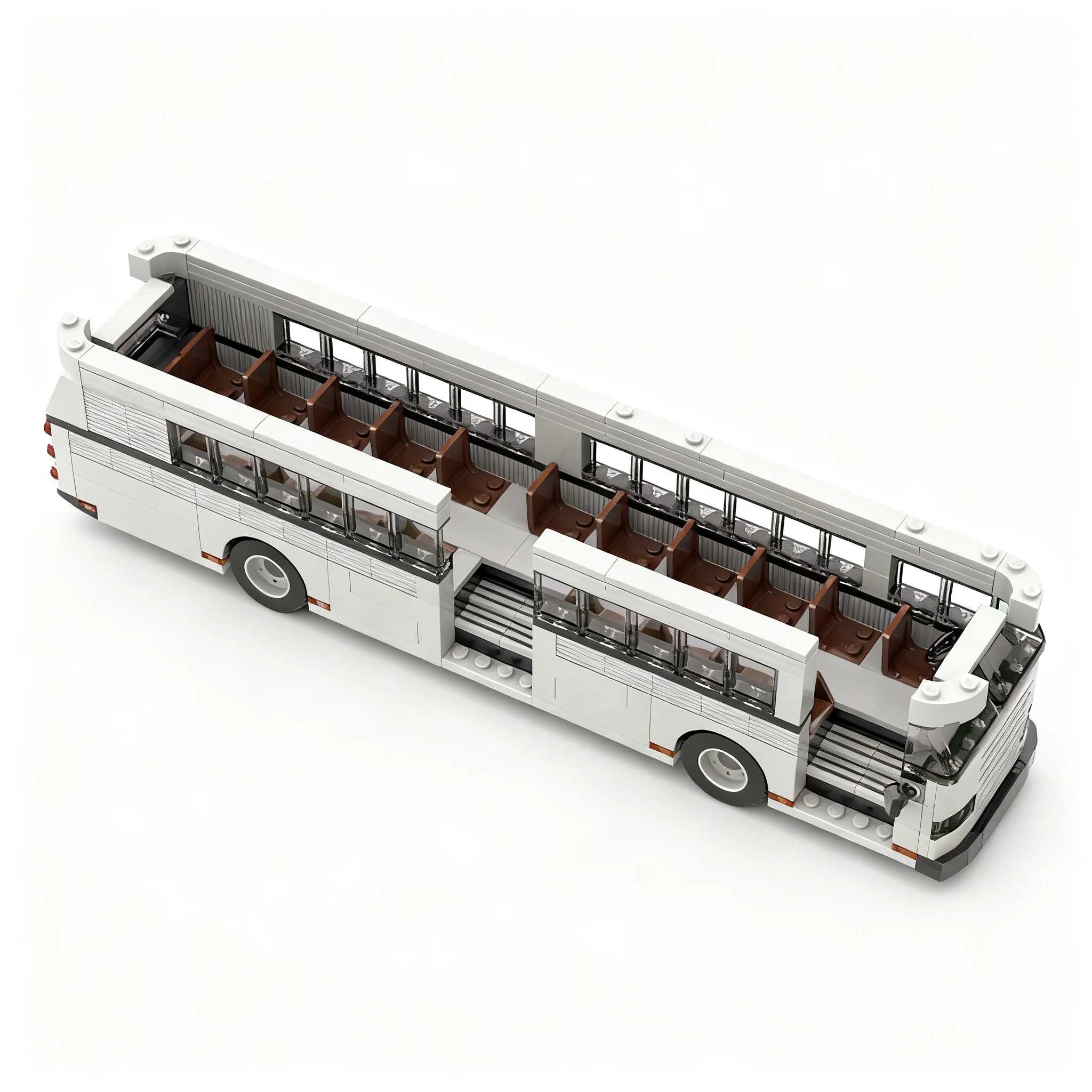 477pcs MOC American Bus City Champions Model Building Blocks Construction Toy Christmas Gift 3D Creative Education Collection