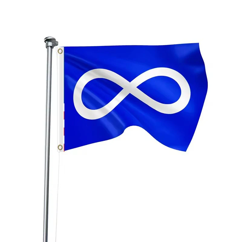 2X3FT Metis Red AND BLUE Version Indigenous Peoples of Canada BANNER CUSTOM 150cm x 90cm FLAG