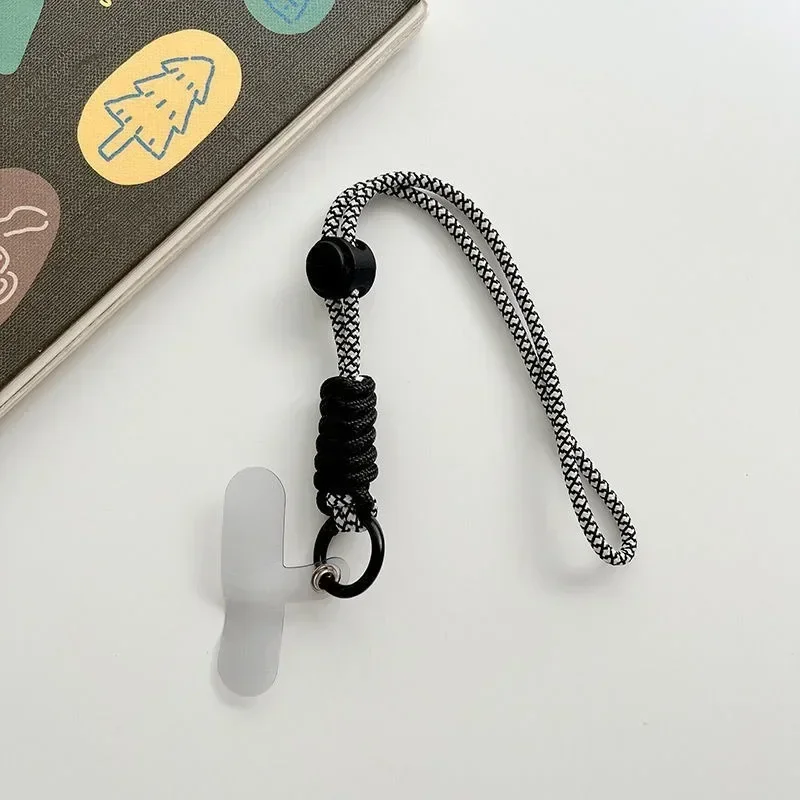 Detachable Rope Keychain, Cell Phone Holder, Patch Wrist Strap, Braided Mobile Phone Lanyard Strap Hanging Chain Ring Cord