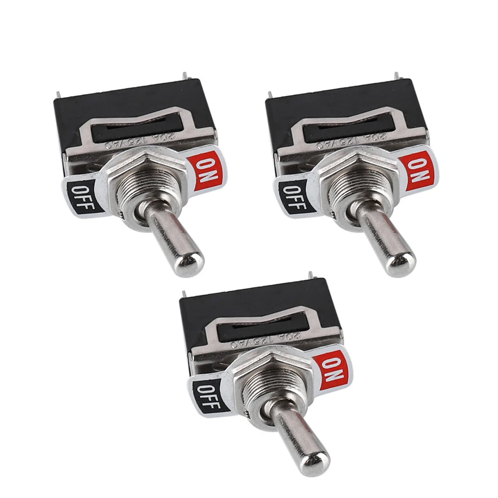 

10pcs 2 Pin Toggle Switch 250V 15A Dpdt On Off Car Dash Metal Push Button 2 Position Mini Switch Black Long Life 100000