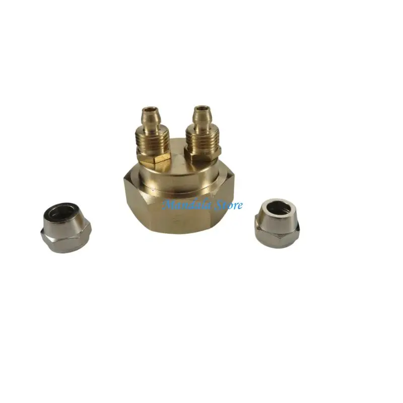 

U2JC Переходник для шланга от 3/4 дюйма до двойного 1/4 дюйма, фитинг адаптера для автоматического полива