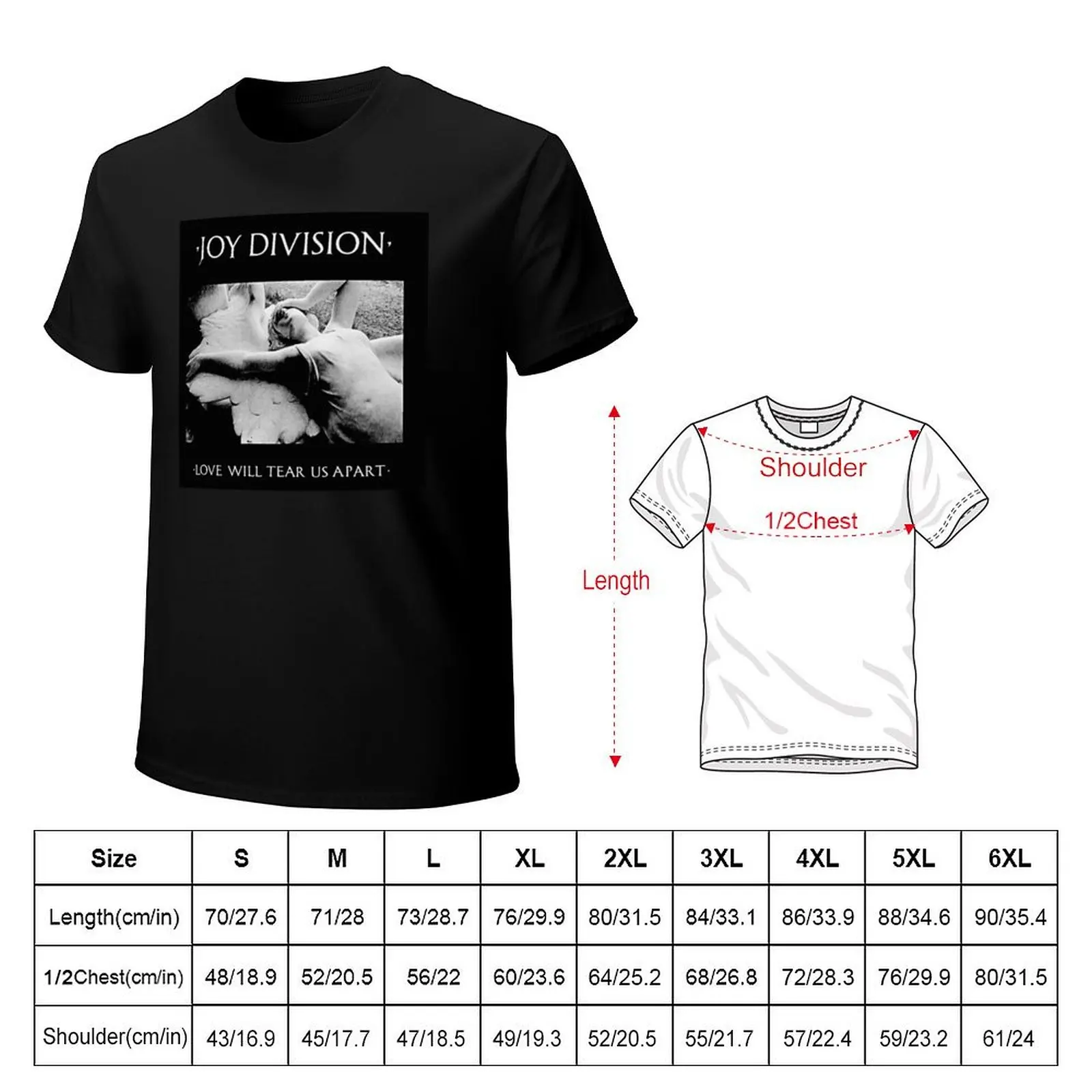 Love Will Tear us Apart T-Shirt Large Size Breathable Tee