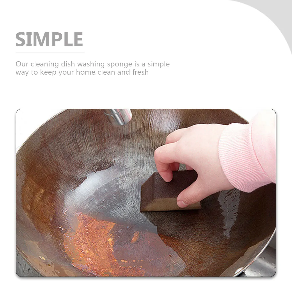 

10pcs Carborundum Emery Sponges Kitchen Cleaning Sponge Scrubber S paper Household Multi function Efficient Reusable