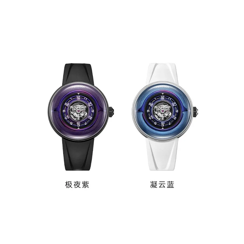 Black Hole No Card Mid Tourbillon Mechanical Men's Watch Official Brand Couple Watch view 3