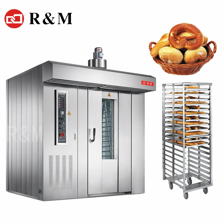 Fabriek directe verkoop Bakken bakkerij 30 32 trays rack stack gas convectie oven roterende oven