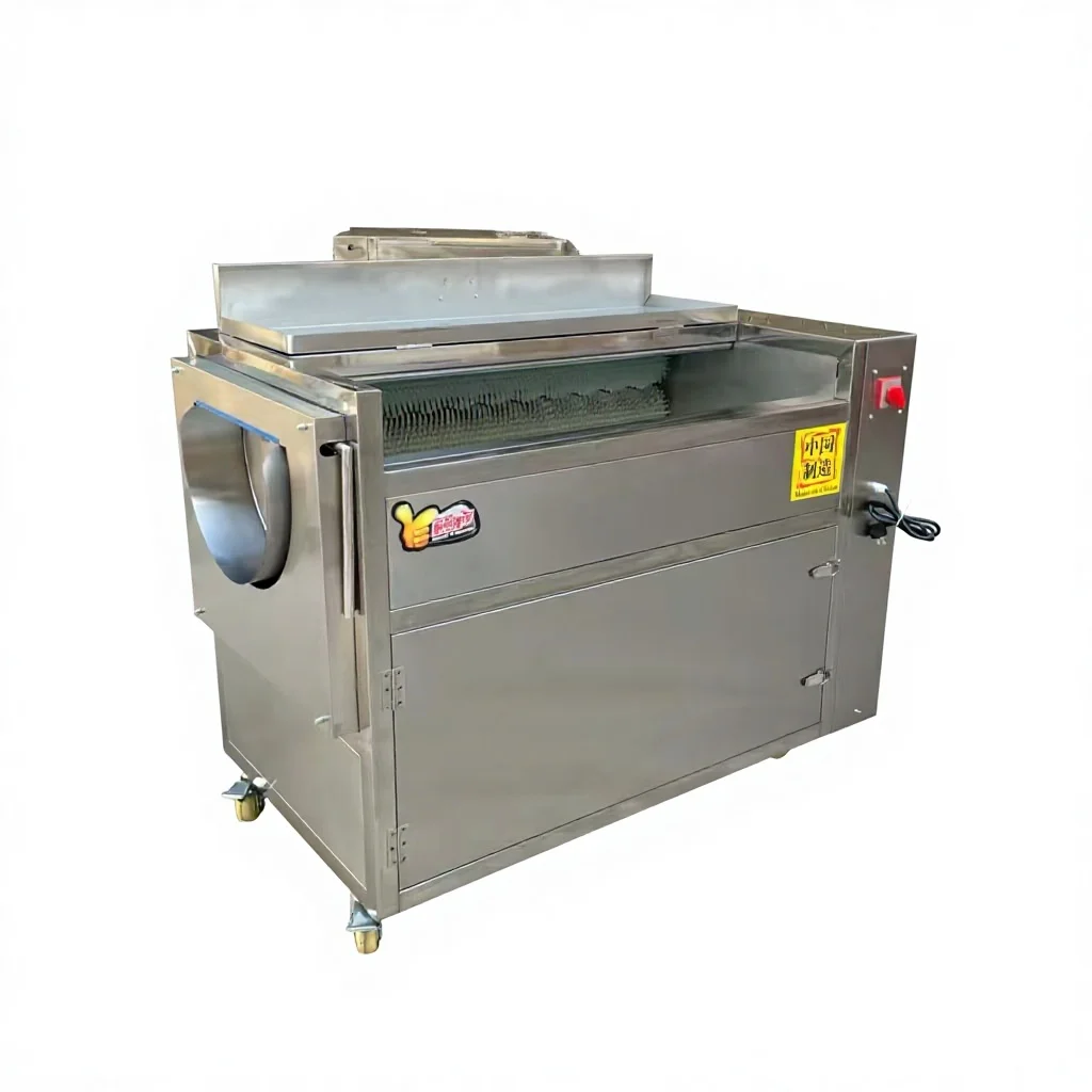 

&* Commercial Automatic Brush-type Vegetable Cleaning And Peeling Machine For Potatoes Taro Sweet Potatoes Carrots