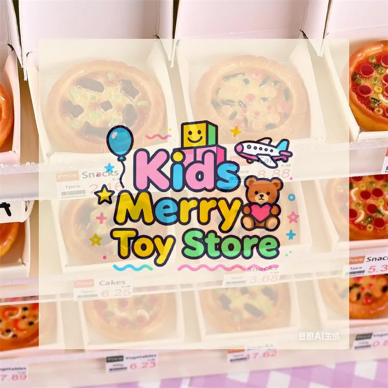 10 قطعة دمية لطيفة مصغرة مقلد المطبخ الغذاء لعبة البيتزا نموذج ديكور المنزل طفل اللعب لعبة المشهد الصغير الحلي الهدايا #1