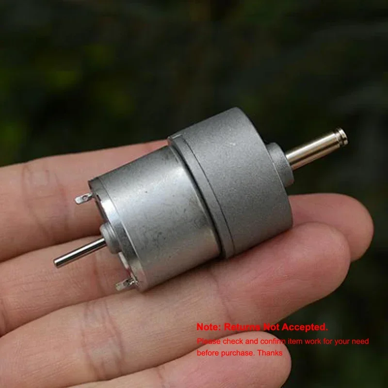ZGB27R-310 Full Metal Gearbox Gear Reduction Motor DC 12V 232RPM Slow Speed Large Torque Dual Shaft for Robot Car