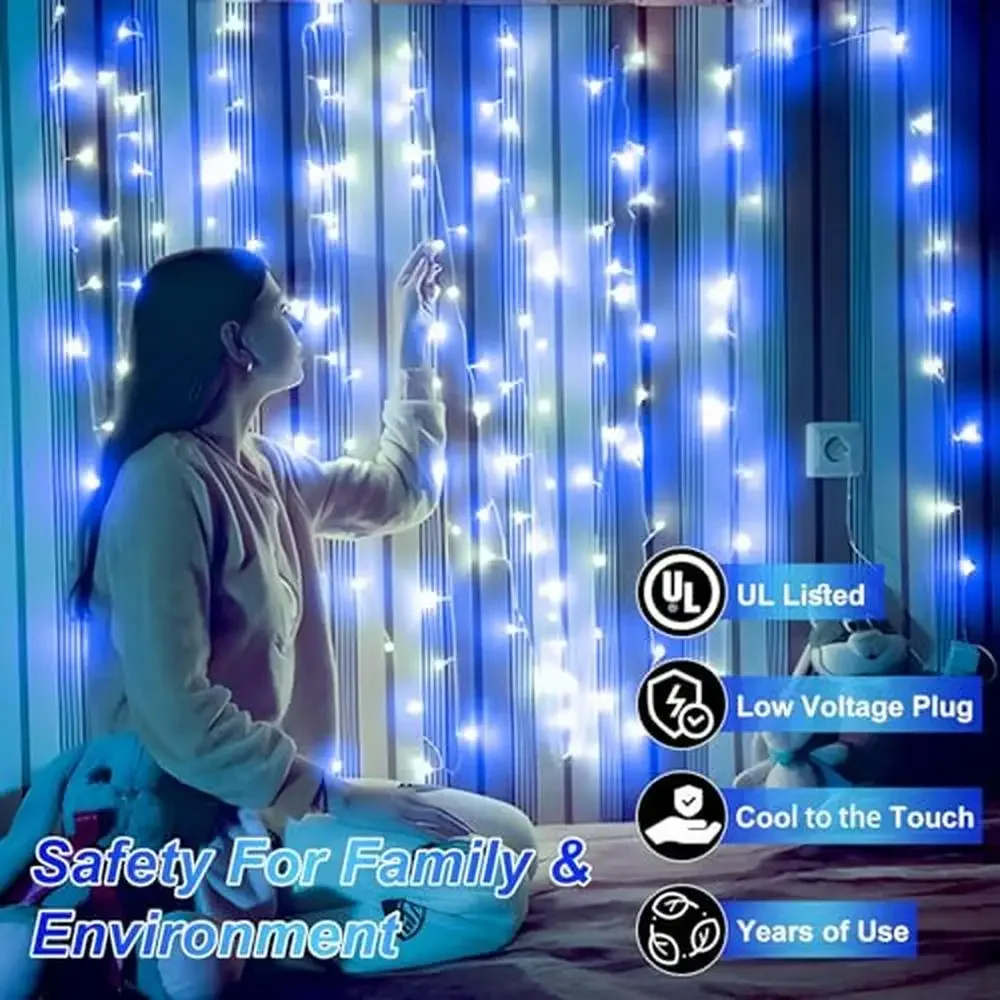 1500 LED Christmas Lights Outdoor 502FT String Lights with Timer Memory Waterproof IP44