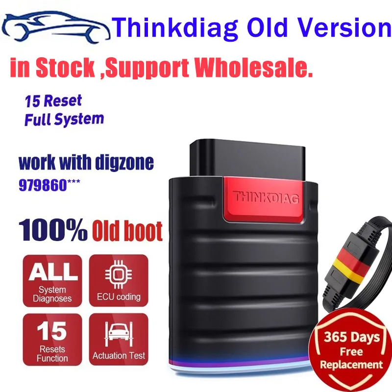 THINKCAR Hot chip Thinkdiag Full System OBD2 Diagnostic Tool old version 16 reset services Ecu coding pk golo easydiag AP200