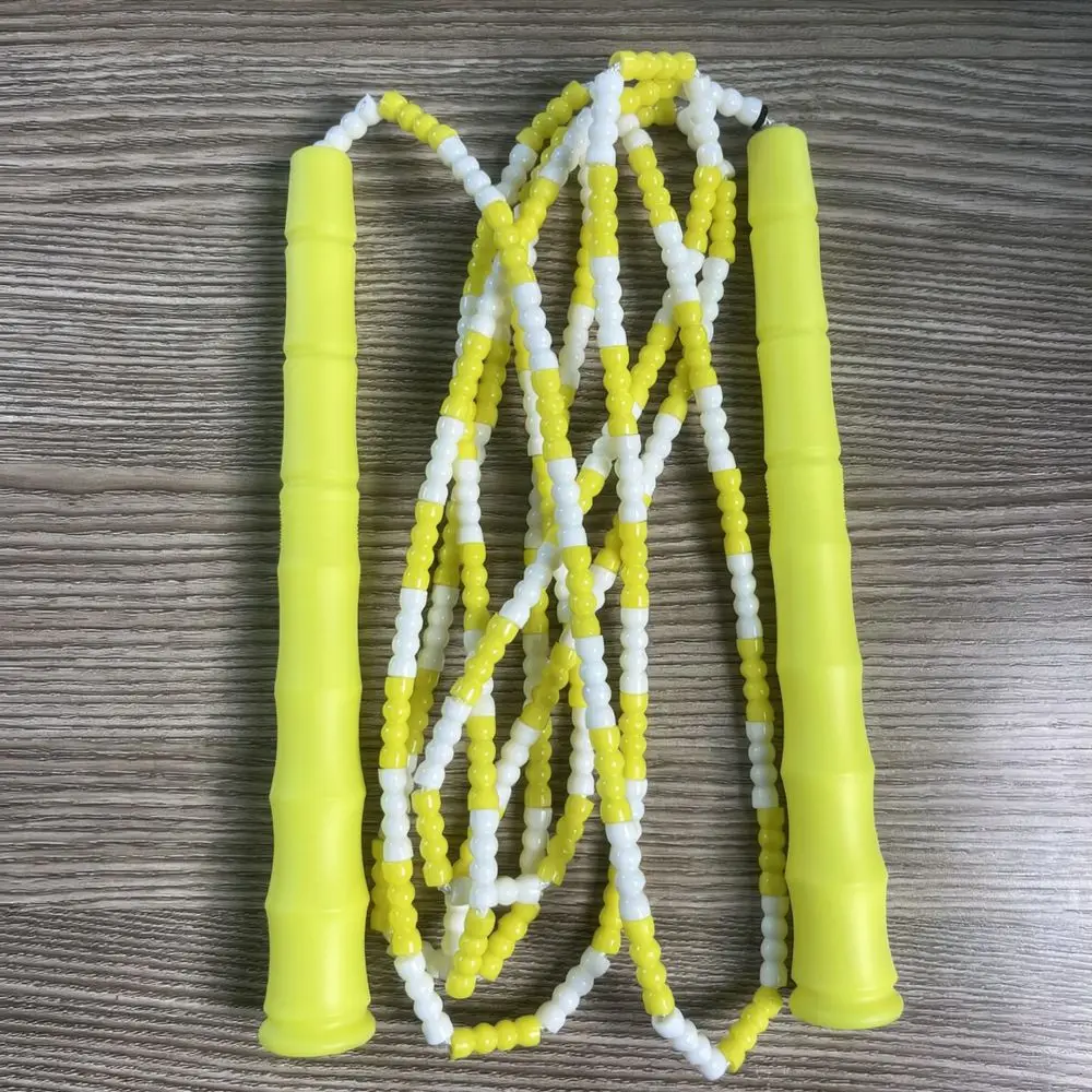 Adjustable Skipping Rope For Children Fitness Training Segmented Soft Bead Design Durable Handle Home School Exercise Gear
