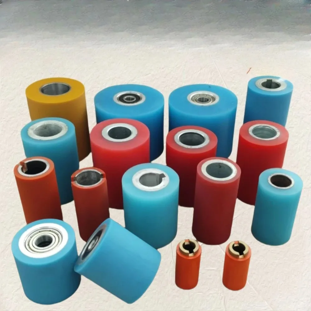 1PC Edge banding machine rubber wheel manual/automatic rubber roller pressure wheel rubber edge feed roller mechanical parts