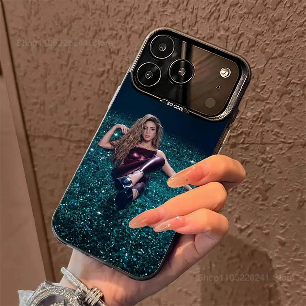 Cool S-ShaKiras Singer Phone para iPhone 14,17,13,12,11,16,15,Mini,Pro,SE,XS,MAX,funda de silicona negra mate