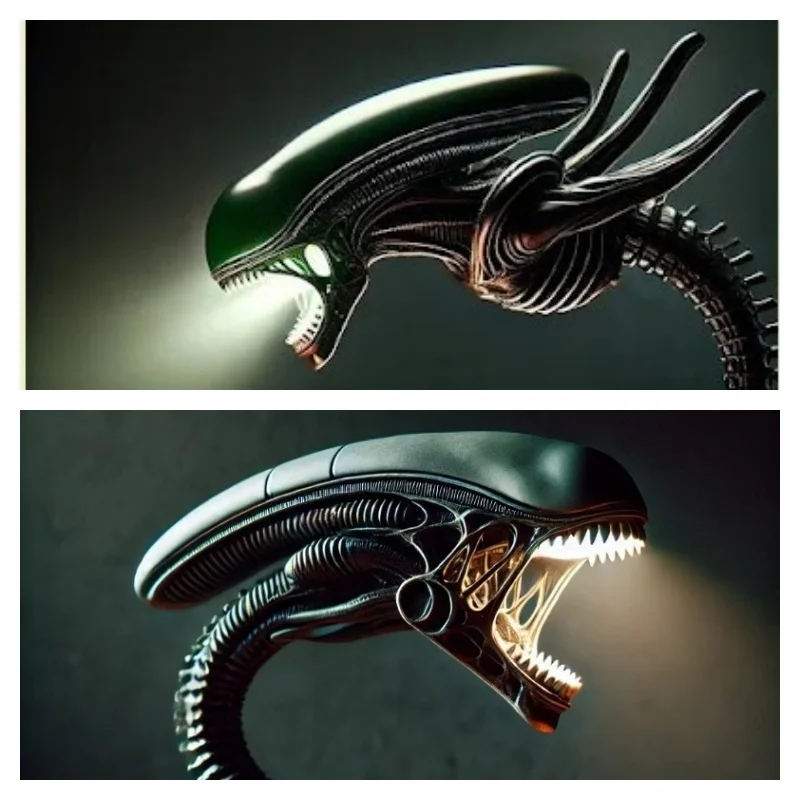 

1pcs ALIEN LAMPS USB plug lamp stand, bedroom home decorative resin ornaments