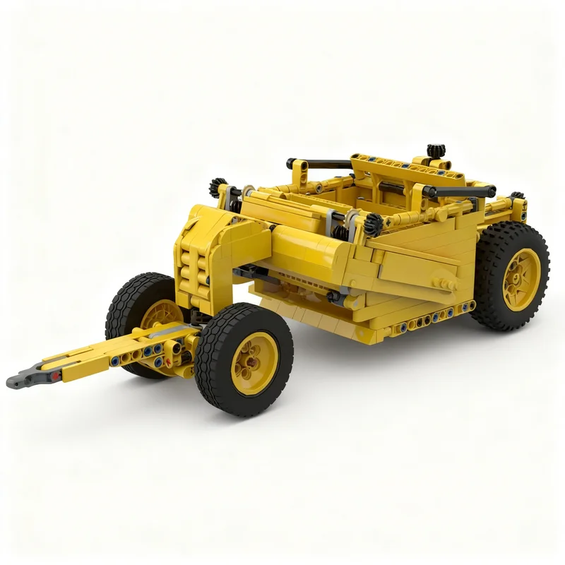 

726pcs MOC Caterpillar 70 Scraper LS Technical Model Building Blocks Construction Toy Christmas Gifts DIY Creative Idea Assemble
