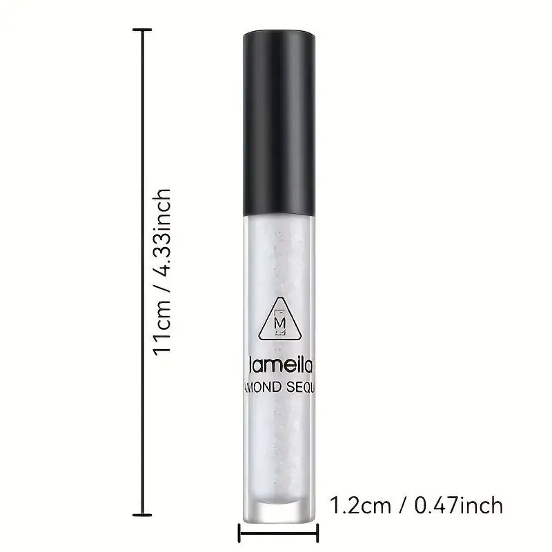 1 unidade de sombra líquida com glitter de secagem rápida e acabamento brilhante e de longa duração para aparência de festival negrito, disponível em 4 cores.