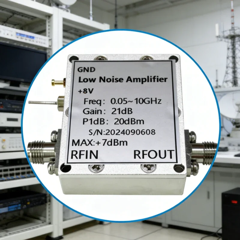 VoltS50MHz-10GHz RF Low Noise Amplifier LNA RF Amplifier, Gain 21dB Noise 1.8dB