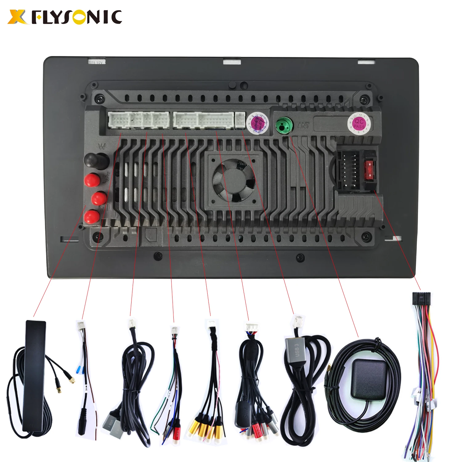 2026 Flysonic FM 2.5D Multimedia 2+32G Sprinter Winca Car Dvd Player view 5