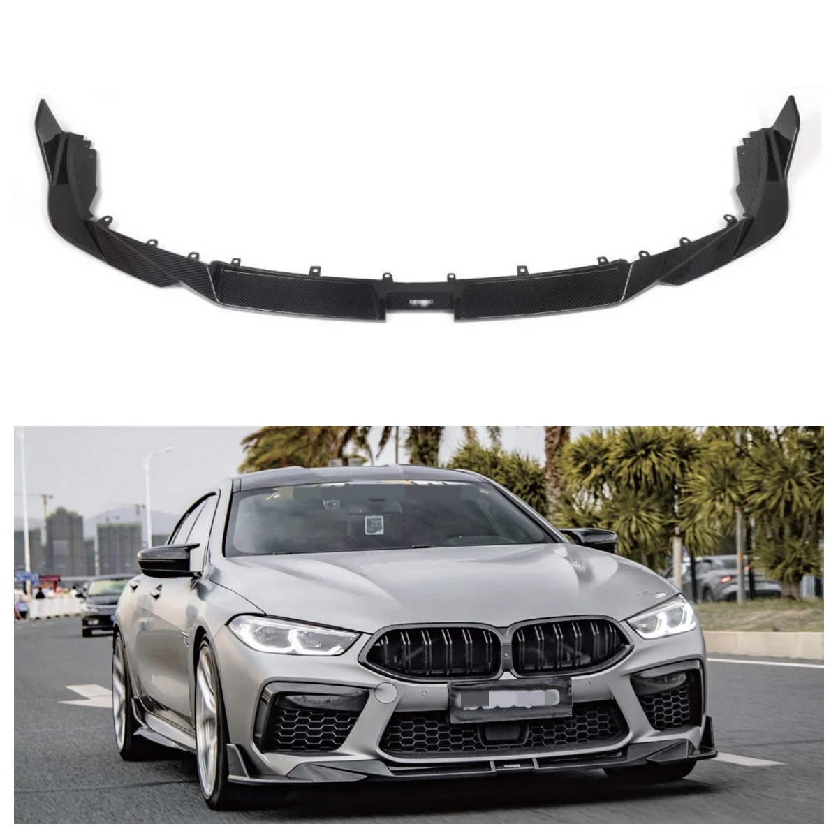 

Hot Selling 2020-IN Car Bumper Body Kit Suitable for 8 Series F91 F92 F93 SQ Style Dry Carbon Fiber Front Lipcustom